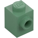 LEGO Vert Sable Brique 1 x 1 avec Tenon sur Une Côté (87087)