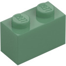 LEGO Sandgrøn Klods 1 x 2 med bundrør (3004 / 93792)