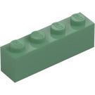 LEGO Sand Grønn Kloss 1 x 4 (3010 / 6146)