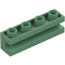 LEGO Piaskowa zieleń Cegła 1 x 4 z rowkiem (2653)