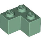 LEGO Vert sable Brique 2 x 2 Coin (2357)