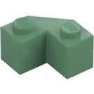 LEGO Sand Green Brick 2 x 2 Facet (87620)