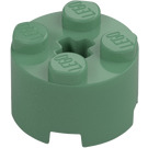 LEGO Sand Green Brick 2 x 2 Round (3941 / 6143)