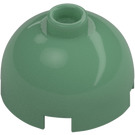 LEGO Sand Green Brick 2 x 2 Round with Dome Top (Hollow Stud, Axle Holder) (3262 / 30367)