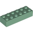 LEGO Zandgroen Steen 2 x 6 (2456 / 44237)