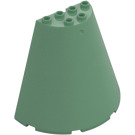 LEGO Sand Green Cone 8 x 4 x 6 Half (47543 / 48310)