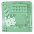 LEGO Vert sable Duplo assiette 12 x 12 Vac Rob (44513)