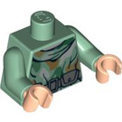LEGO Zandgroen Endor camouflage Torso met neck cowl en utility Riem (973 / 76382)