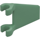 LEGO Sand Green Flag 2 x 2 Angled without Flared Edge (44676)