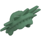 LEGO Sand Grønn Hår med Pigget Tiara (Statue av Liberty) (Fleksibel gummi) (98377)