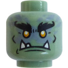 LEGO Sand Green Head (Recessed Solid Stud) (3626)