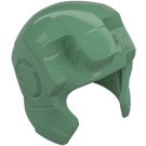 LEGO Verde sabbiato Casco con Ear e Forehead Guards (10907)