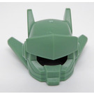 LEGO Sand Green Helmet with Visor, Antennas and Fins