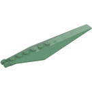 LEGO Sand Green Hinge Plate 1 x 12 with Angled Sides and Tapered Ends (53031 / 57906)