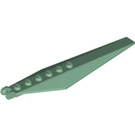 LEGO Sand Green Hinge Plate 1 x 12 with Angled Sides and Tapered Ends (53031 / 57906)