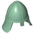LEGO Sand Green Knights Helmet with Neck Protector (3844 / 15606)