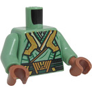 LEGO Piaskowa zieleń Master Mordo Minifigurka Tułów (973 / 76382)