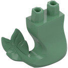 LEGO Sand Green Mermaid Tail Curved Right (76125)