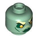 LEGO Sand Green Merperson Minifigure Head (Recessed Solid Stud) (3626 / 101488)