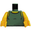 LEGO Vert sable Minifig Torse avec Tank Haut Dagobah Modèle (973 / 73403)