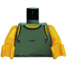 LEGO Vert Sable Minifigurine Torse avec Tank Haut Dagobah Paterne (973 / 73403)