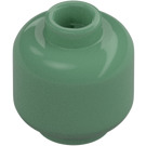 LEGO Sand Green Minifigure Head (Recessed Solid Stud) (3274 / 3626)