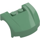 LEGO Sand Green Mudgard Bonnet 3 x 4 x 1.3 Curved (98835)