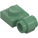 LEGO Sand Green Plate 1 x 1 with Clip (Thick Ring) (4081 / 41632)