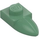 LEGO Verde sabbiato Piastra 1 x 1 con Dente (35162 / 49668)