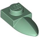 LEGO Vert sable assiette 1 x 1 avec Dent (35162 / 49668)