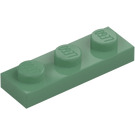 LEGO Zandgroen Plaat 1 x 3 (3623)