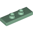 LEGO Sand Green Plate 1 x 3 with 2 Studs (34103)