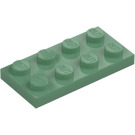 LEGO Sand Green Plate 2 x 4 (3020)