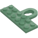 LEGO Pískově zelená Deska 2 x 6 s Picture Hák (78168)