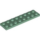 LEGO Sandgrün Platte 2 x 8 (3034)