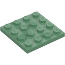 LEGO Verde sabbiato Piastra 4 x 4 (3031)