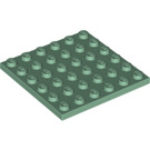 LEGO Sandgrün Platte 6 x 6 (3958)