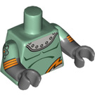 LEGO Sandgrün Retro Spaceman Minifig Torso (973 / 16360)