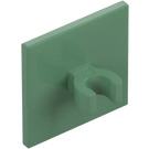 LEGO Sand Green Roadsign Clip-on 2 x 2 Square with Open 'O' Clip (15210 / 65673)