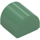 LEGO Verde sabbiato Pendenza 1 x 1 Curvo (49307)