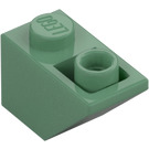 LEGO Zandgroen Helling 1 x 2 (45°) Omgekeerd (3665)