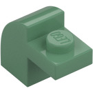 LEGO Zandgroen Helling 1 x 2 x 1.3 Gebogen met Plaat (6091 / 32807)