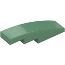 LEGO Sand Green Slope 1 x 4 Curved (11153 / 61678)