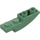 LEGO Zandgroen Helling 1 x 4 Gebogen Omgekeerd (13547)