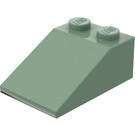 LEGO Sand Green Slope 2 x 3 (25°) with Rough Surface (3298)