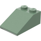 LEGO Zandgroen Helling 2 x 3 (25°) met ruw oppervlak (3298)