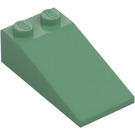 LEGO Sand Green Slope 2 x 4 (18°) (30363)