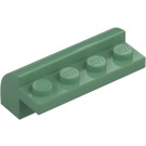 LEGO Pískově zelená Sklon 2 x 4 x 1.3 Zakřivený (6081)