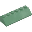 LEGO Pískově zelená Sklon 2 x 6 (45°) (23949)