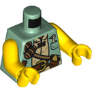 LEGO Sandgrün The Giant Minifig Torso (973 / 76382)